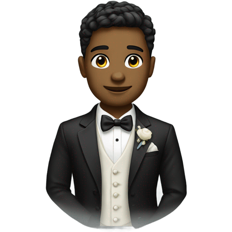 formal boys in stylish attire wedding emoji