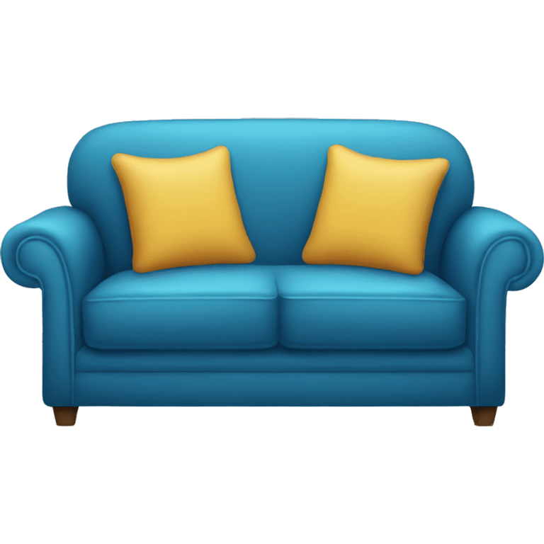 blue couch chair emoji