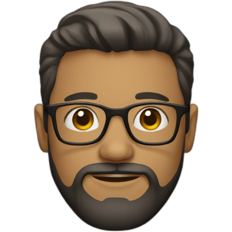 man with beard and glasses emoji