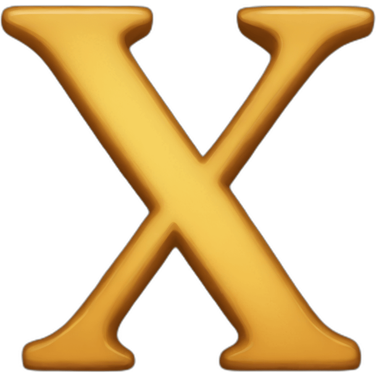 letter "x' emoji