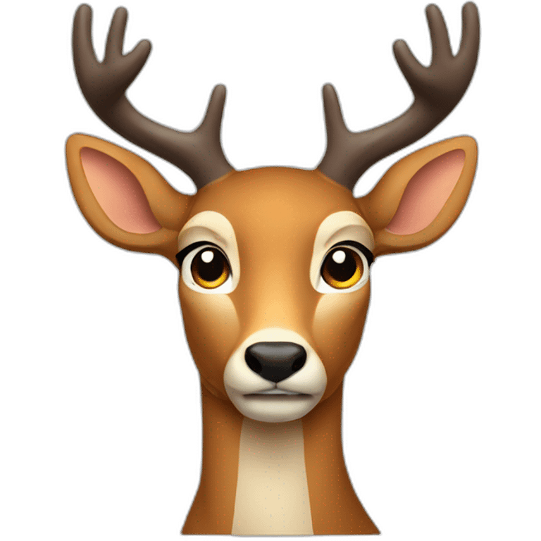 thinking deer emoji