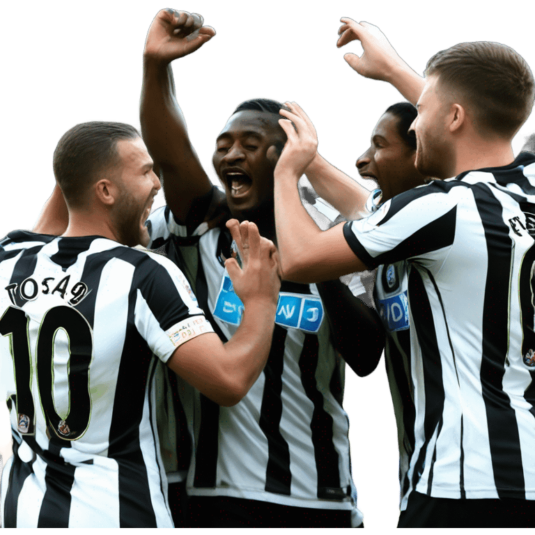 Newcastle United winning  emoji