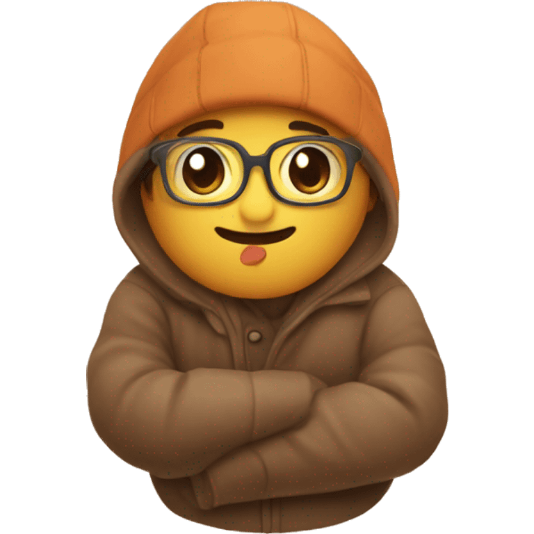 Cozy warm autumn emoji