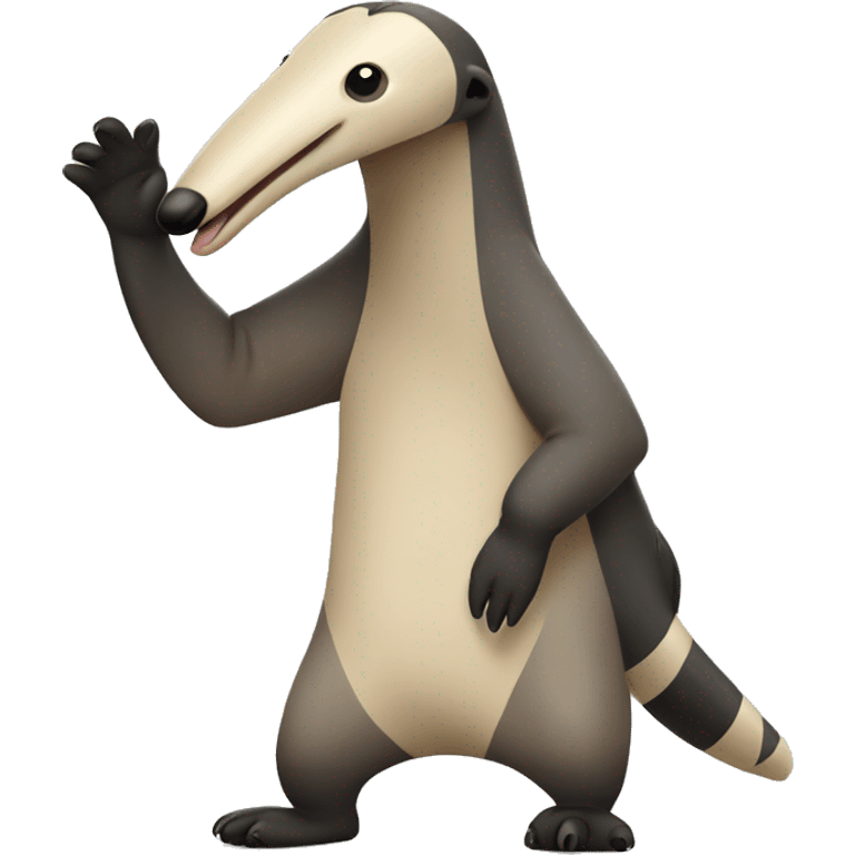 Anteater waving  emoji