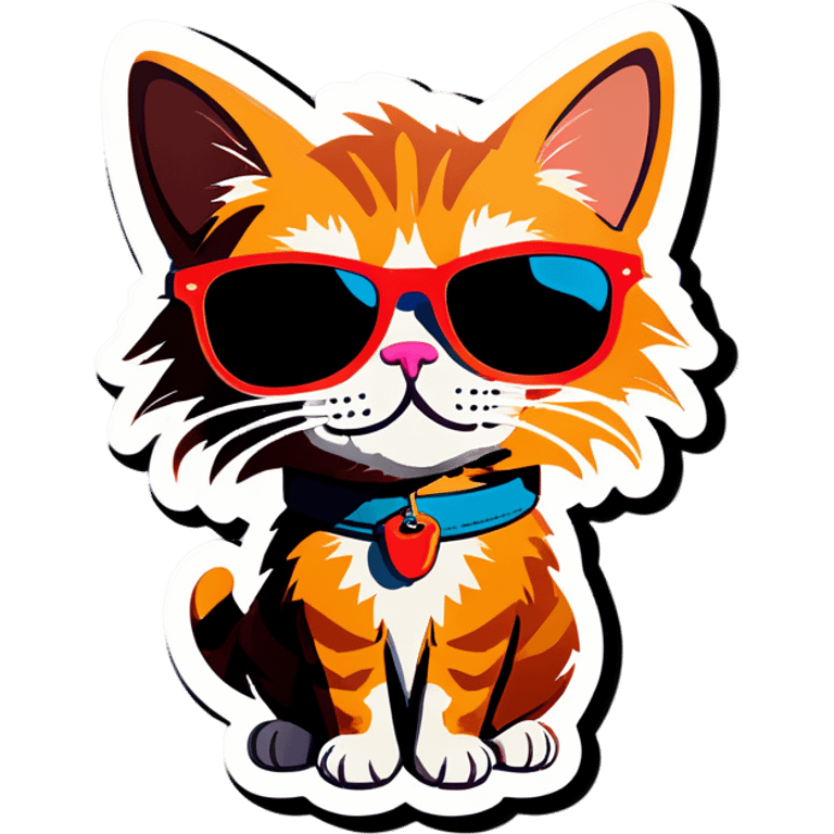 Cat with sunglasses emoji