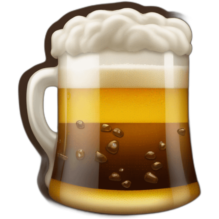 Cheval qui bois une bière emoji