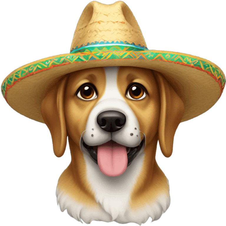 German dog with sombrero emoji