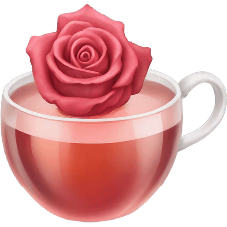 Hot rose tea emoji