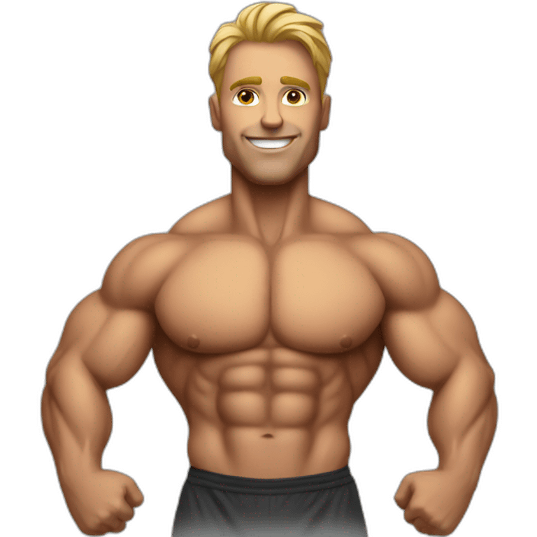 Body builder man emoji