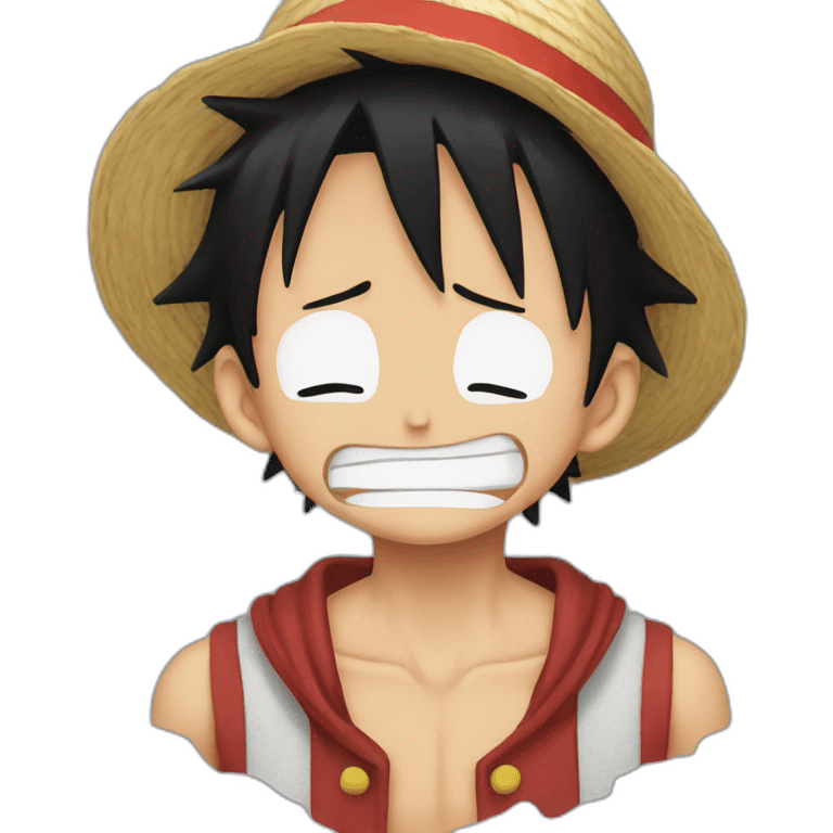 luffy crying emoji