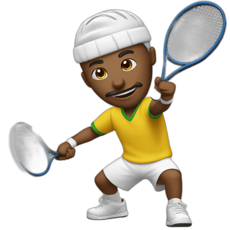 Sultan playing tennis emoji