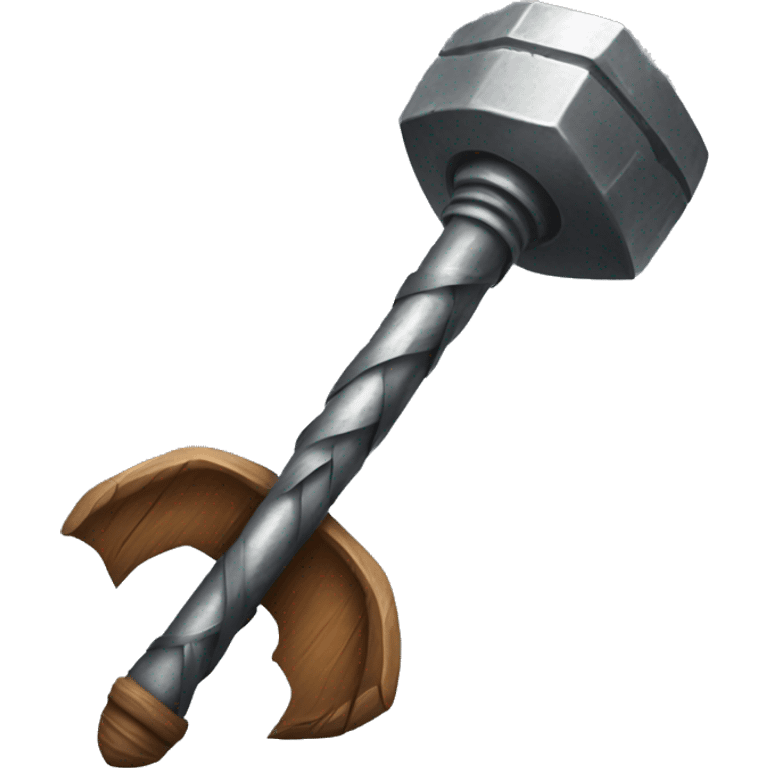 Steel mace emoji