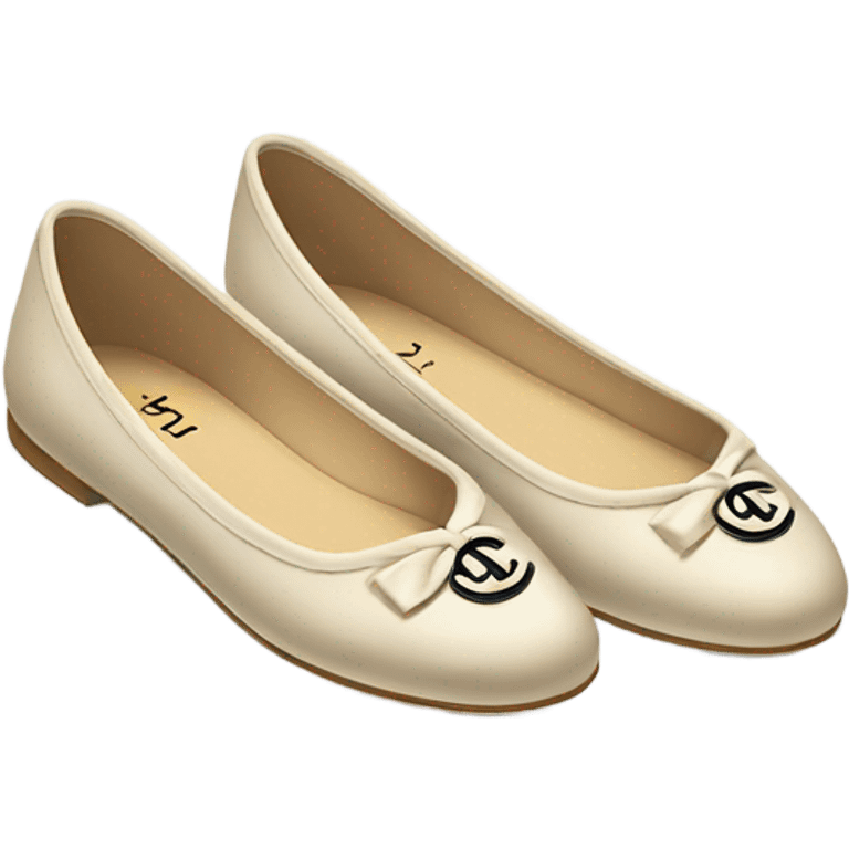 Chanel ballet flats emoji