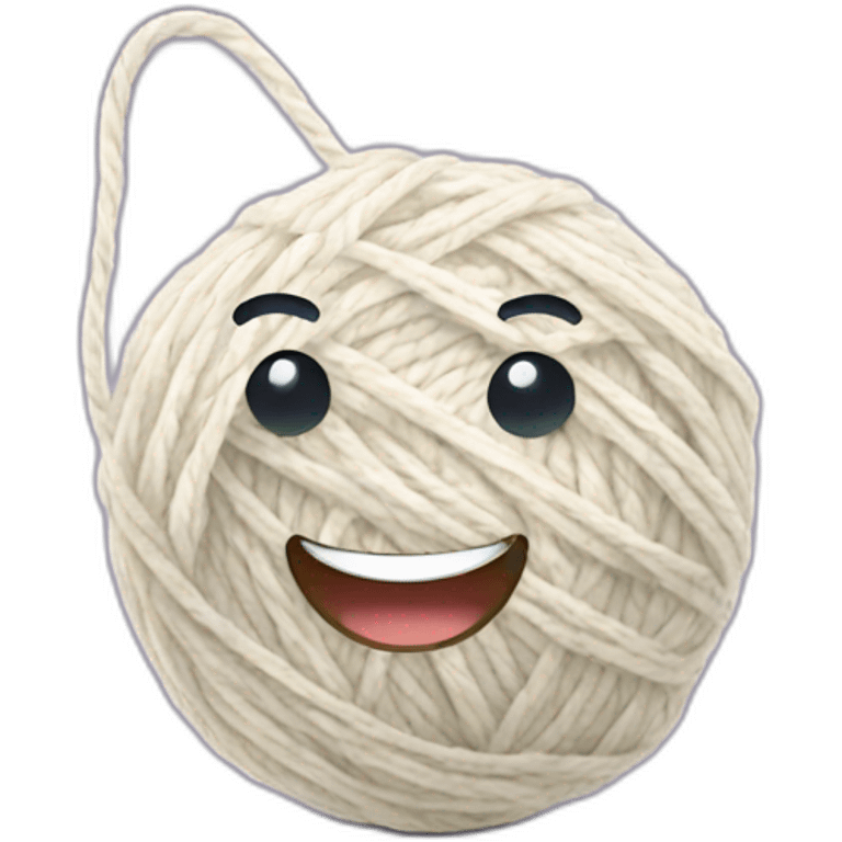 happy ball of yarn emoji