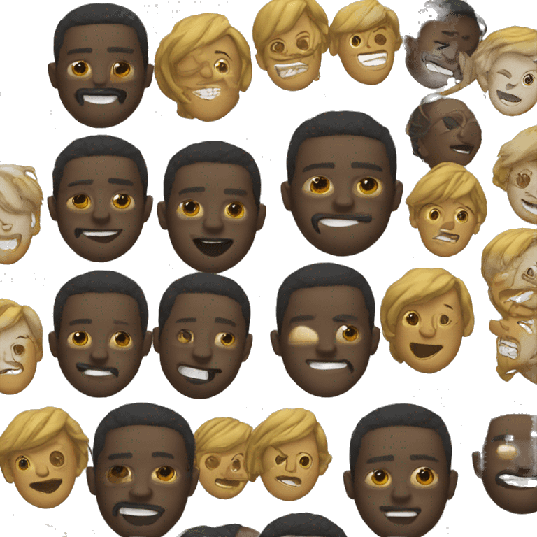 Black man with gold grill emoji