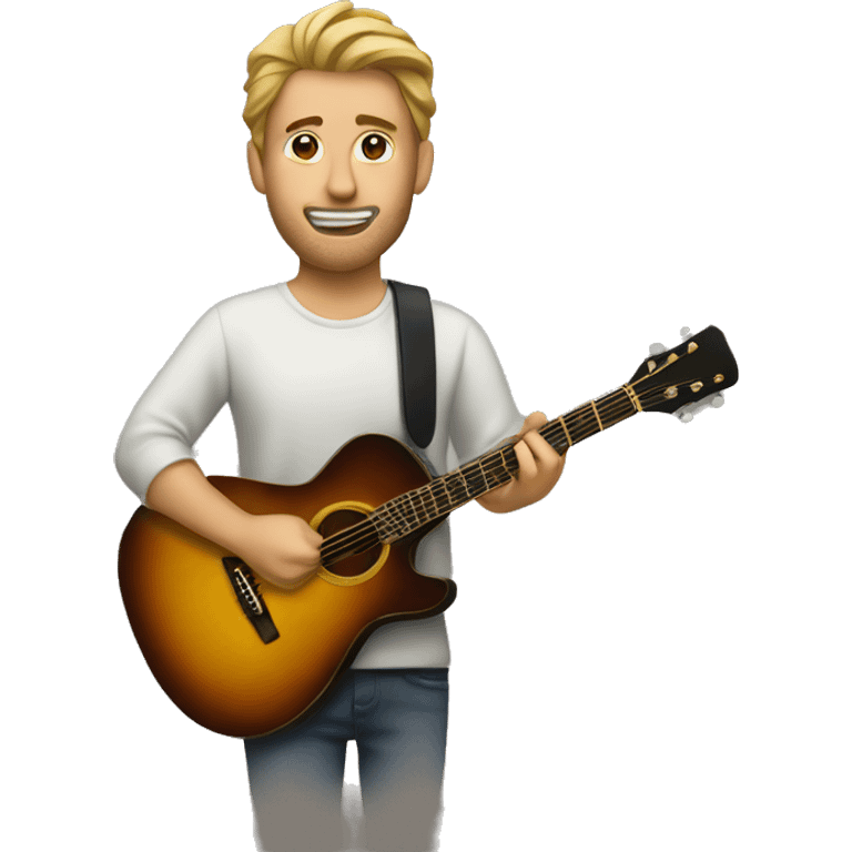 Man and guitar emoji