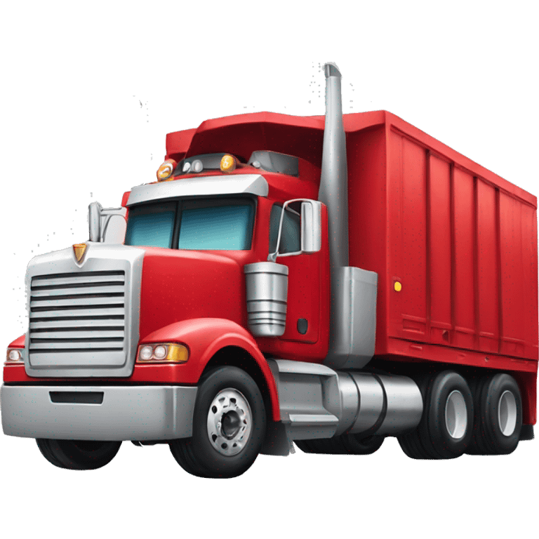 Big red transformer truck emoji