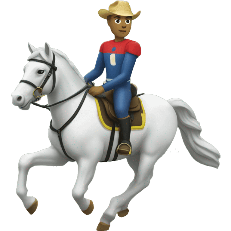 Mbappé Sur cheval emoji