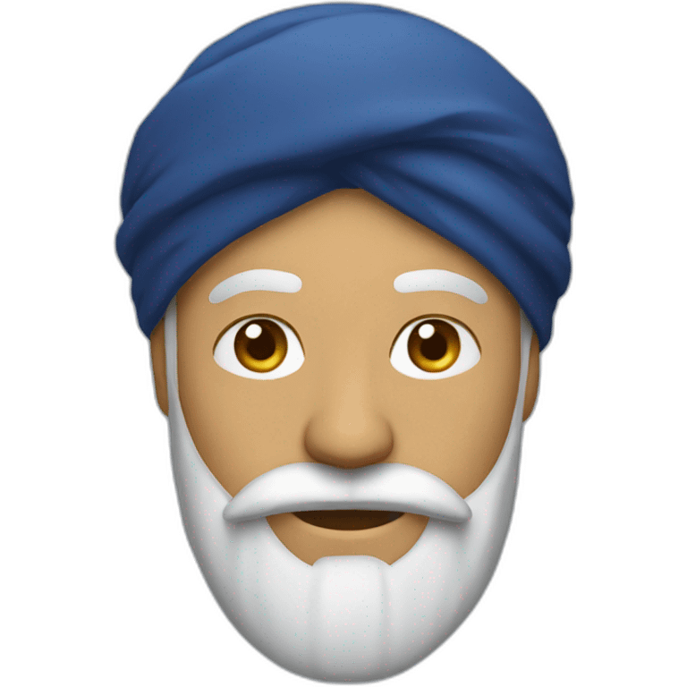 turban man with beard emoji