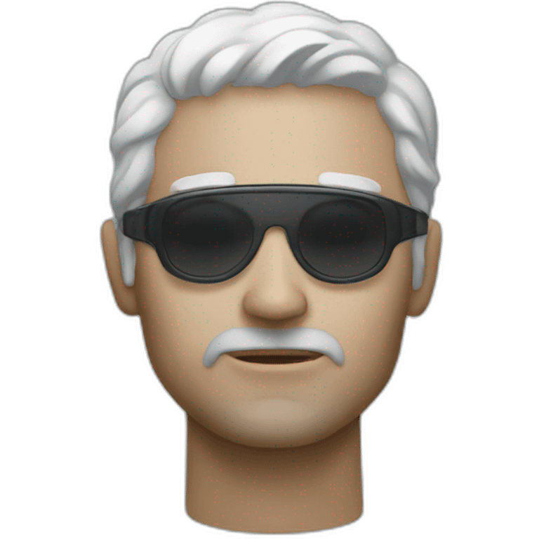 Blind man ex-ray power emoji