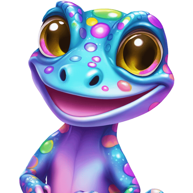 Lisa frank gecko ￼ emoji