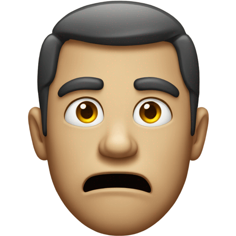 A pissed off face emoji emoji