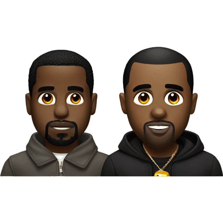 P diddy with Kanye west emoji