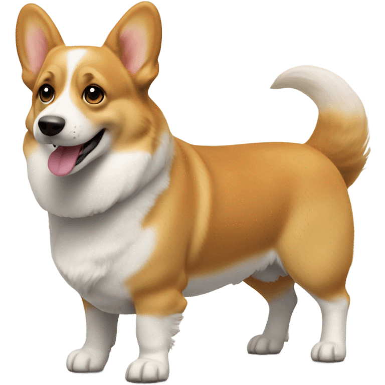 one corgi dog walking emoji