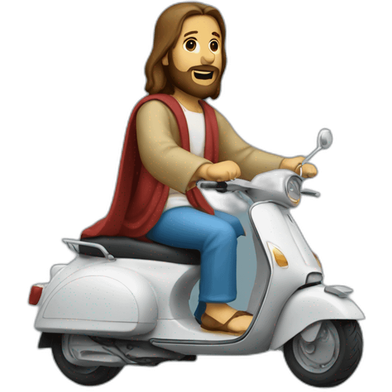 jesus on a scooter emoji