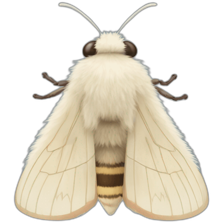 Fluffy moth emoji