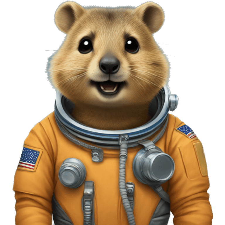 Quokka in a spacesuit emoji