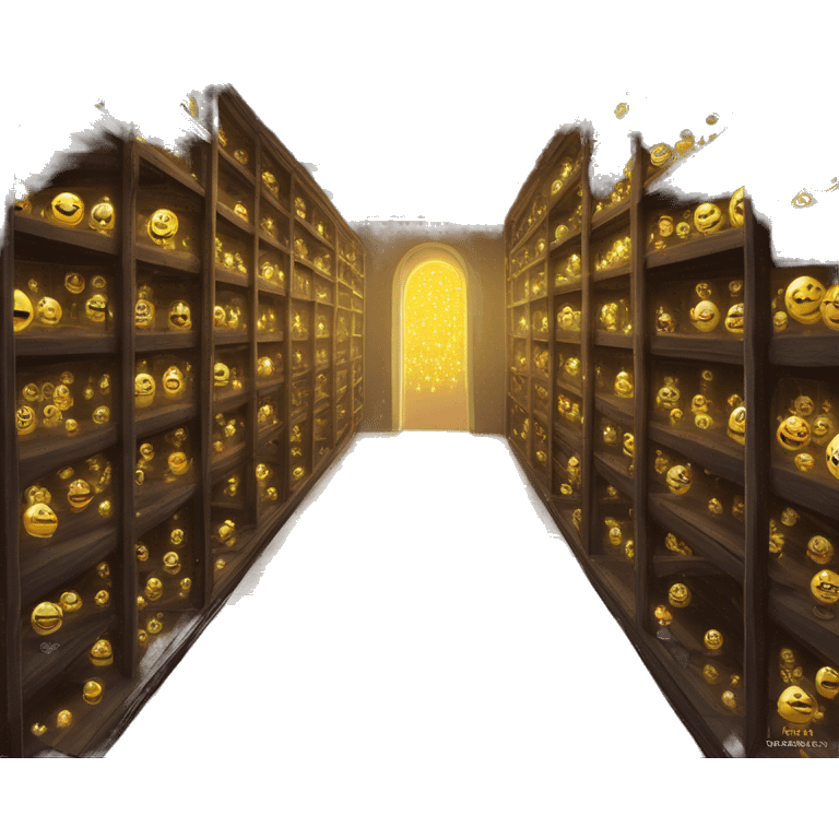 The shelves in the Hall of Prophecies are tall and endless, lined with thousands of glass orbs containing prophecies. Each orb glows faintly, housing a record of a prophetic revelation, guarded by magic and accessible only to those directly involved  emoji