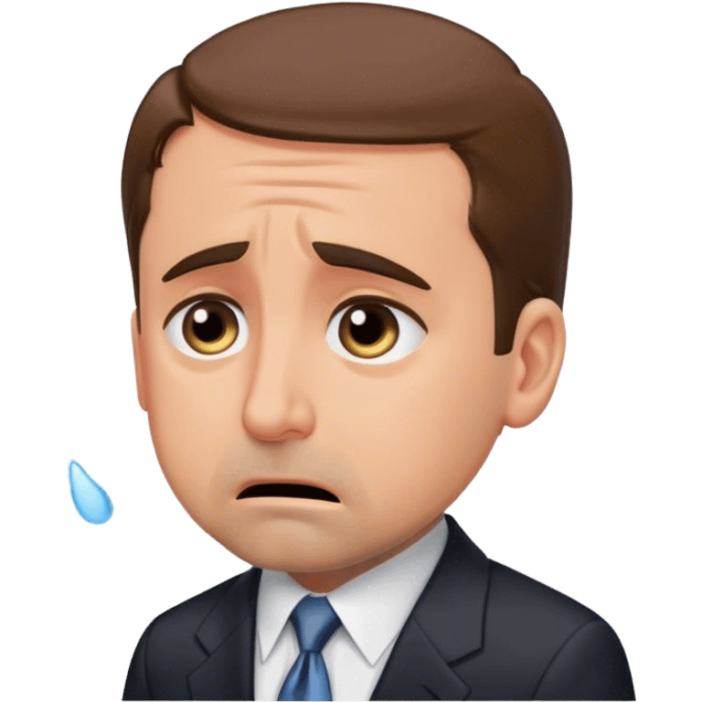 Michael Scott crying emoji