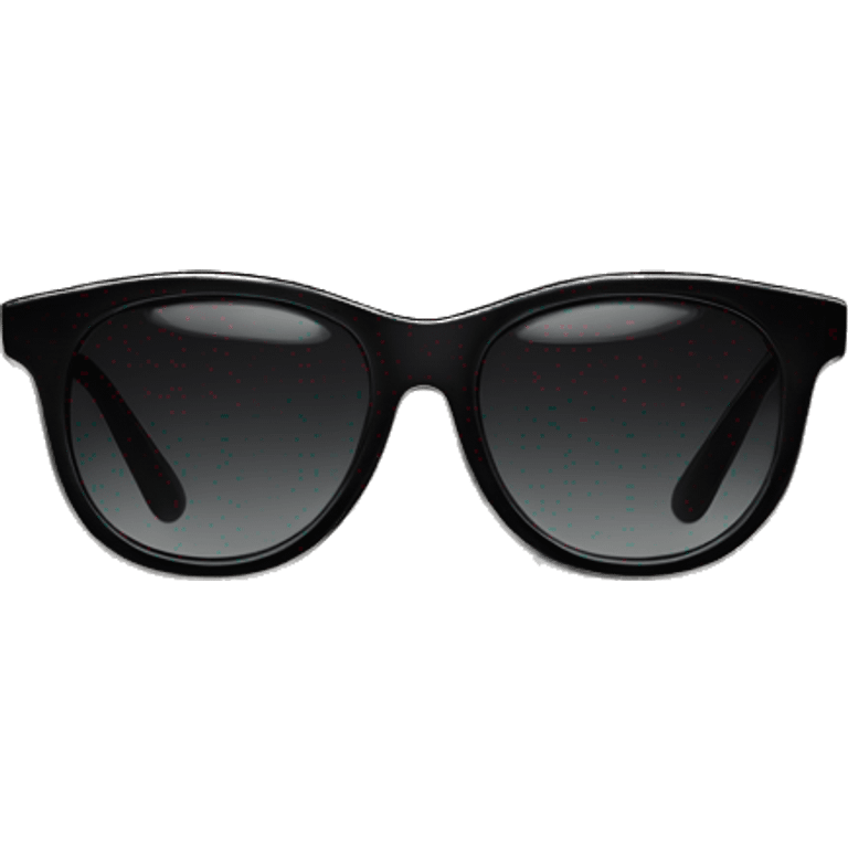 black skinny sunglasses no person emoji