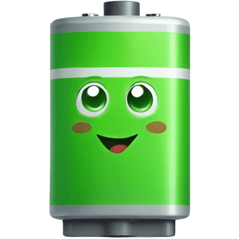 Happy Green battery emoji