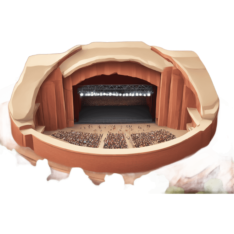 Red rocks amphitheater  emoji