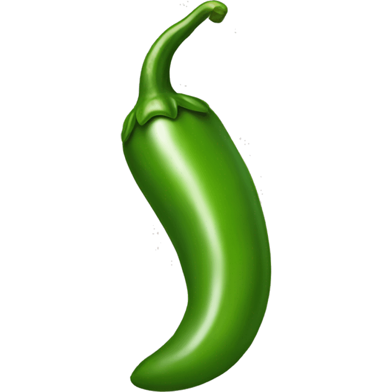 Green chili pepper emoji