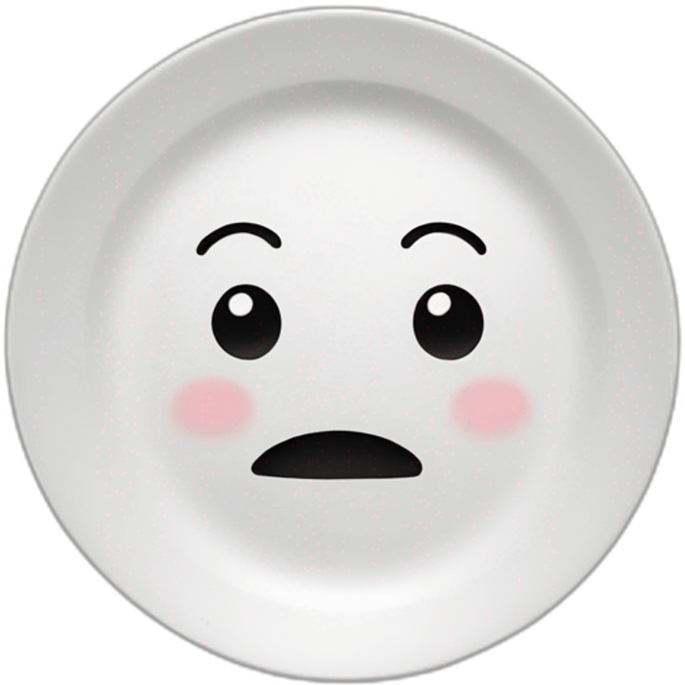 cute-plate-thinking emoji