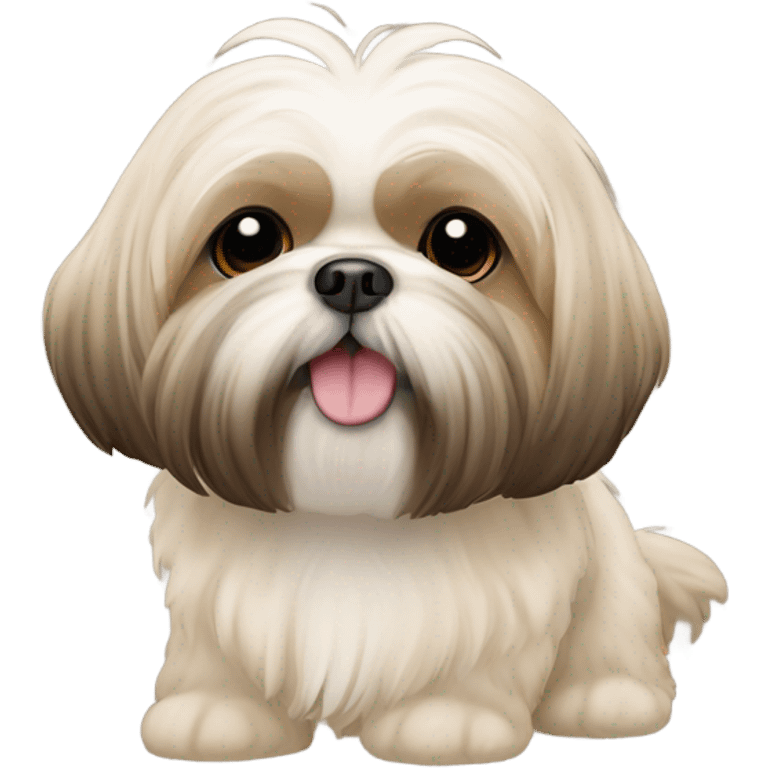 Beige shih tzu dog emoji