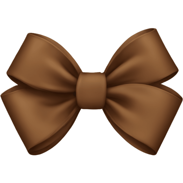 Brown bow emoji