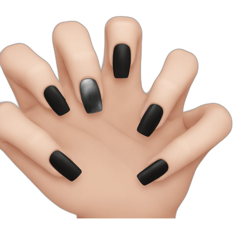 black nails  emoji