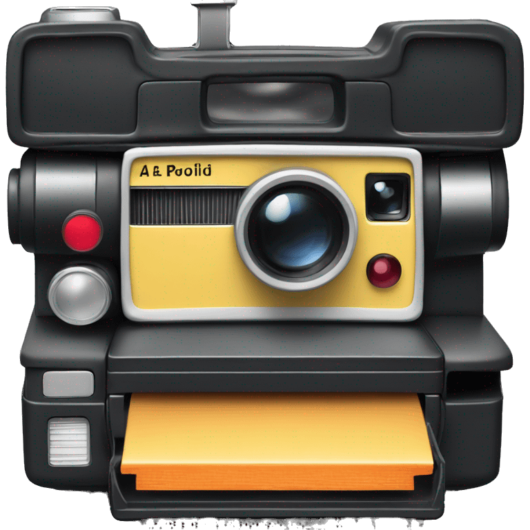 a classic iconic polaroid camera, just the object itself emoji