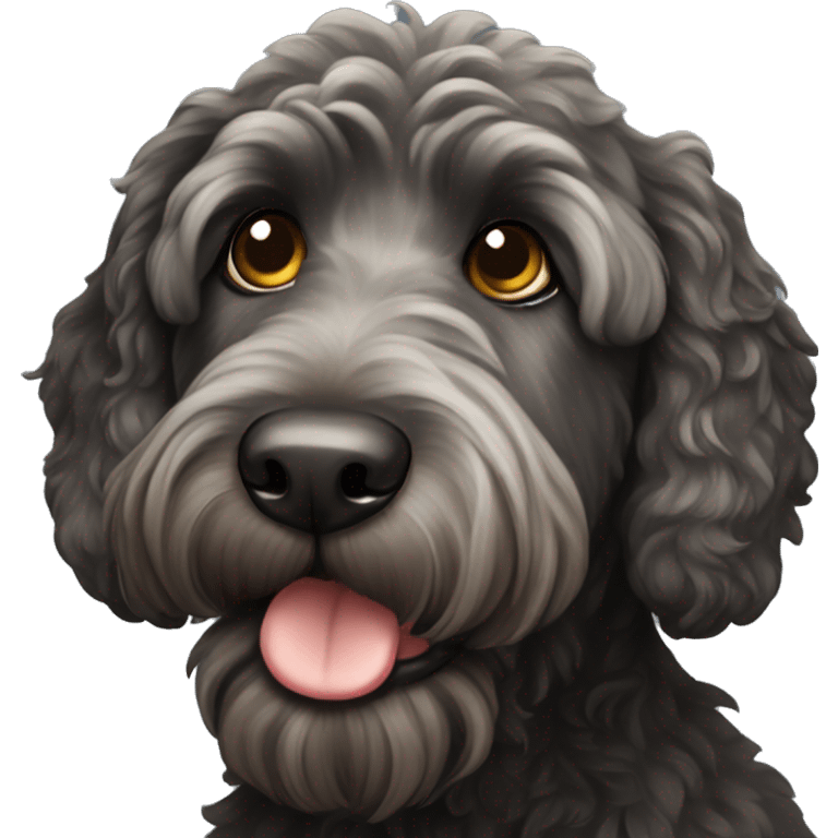 black labradoodle  emoji