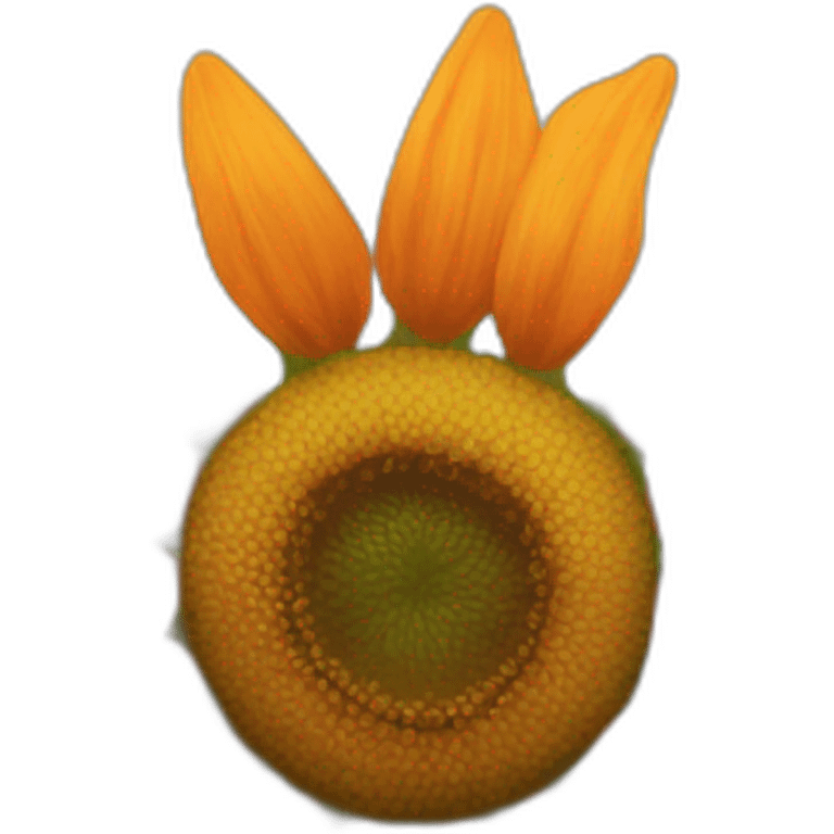 sunflower orange flower emoji