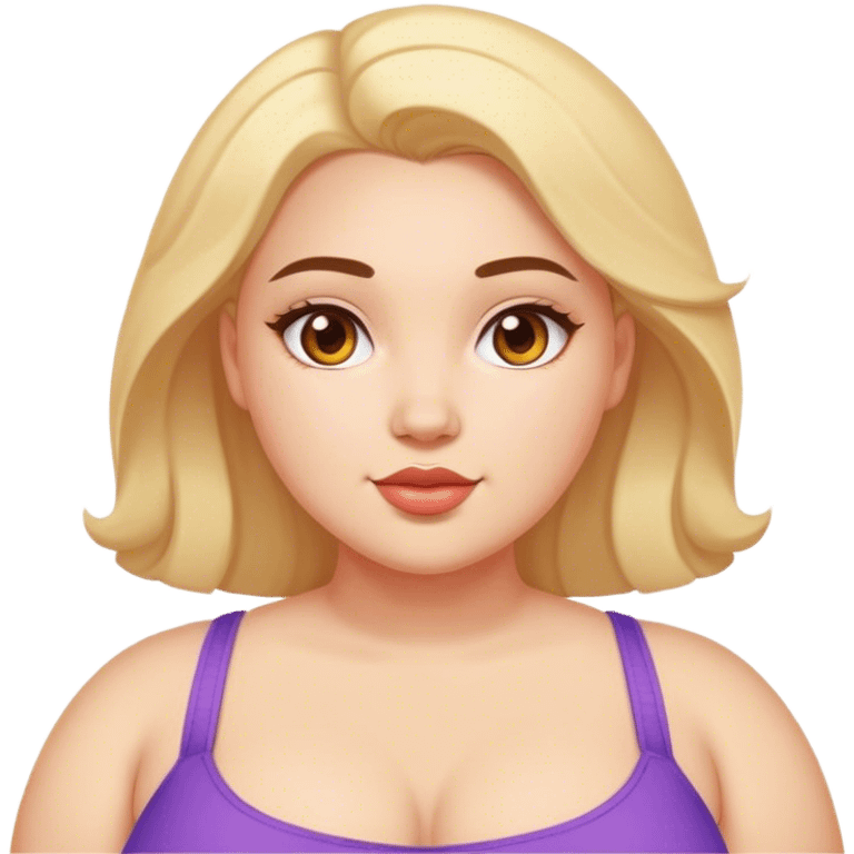 Fat and beauty girl￼ emoji