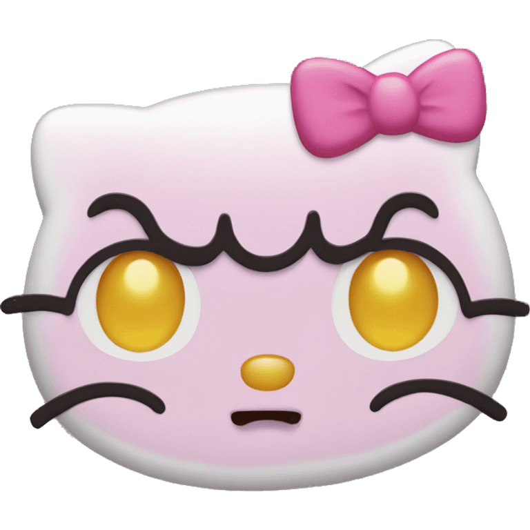 mad hello kitty face sanrio emoji