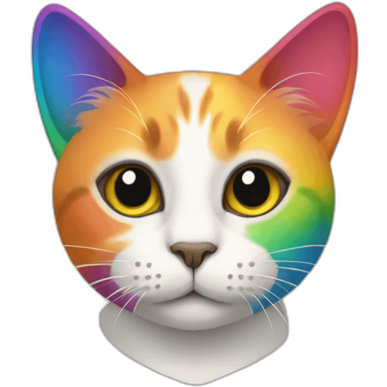 Cat-rainbow emoji