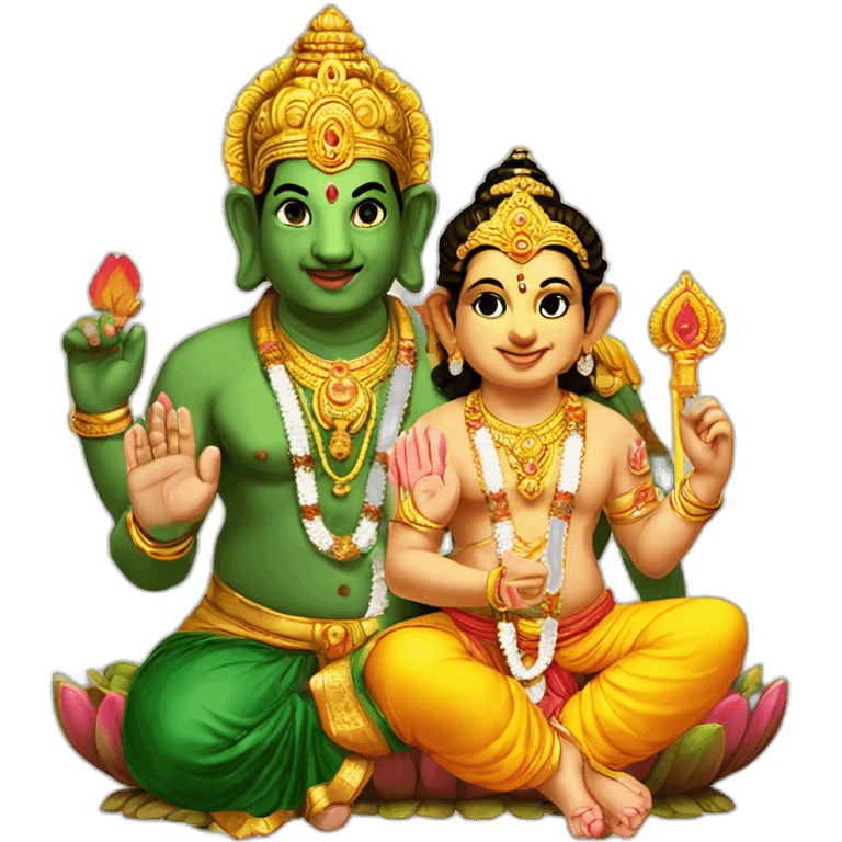 murugan and ganesha emoji