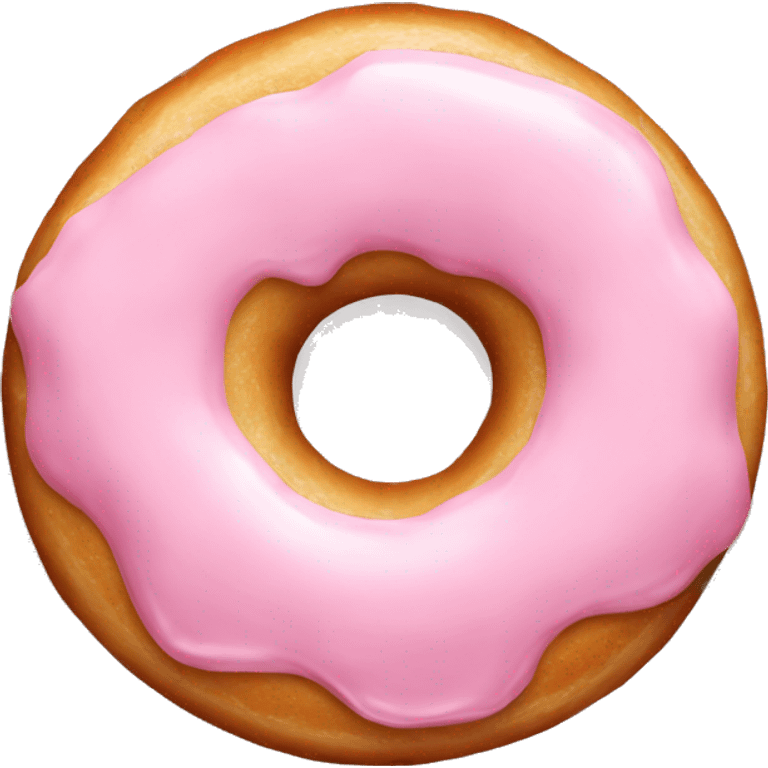 light pink glazed doughnut  emoji