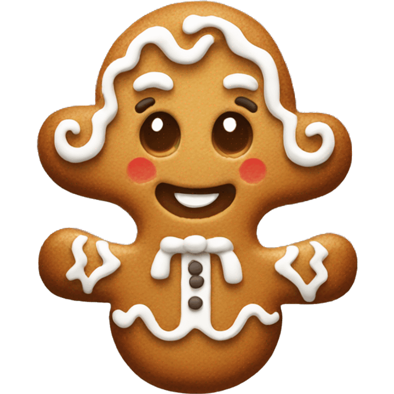 Gingerbread cookie emoji